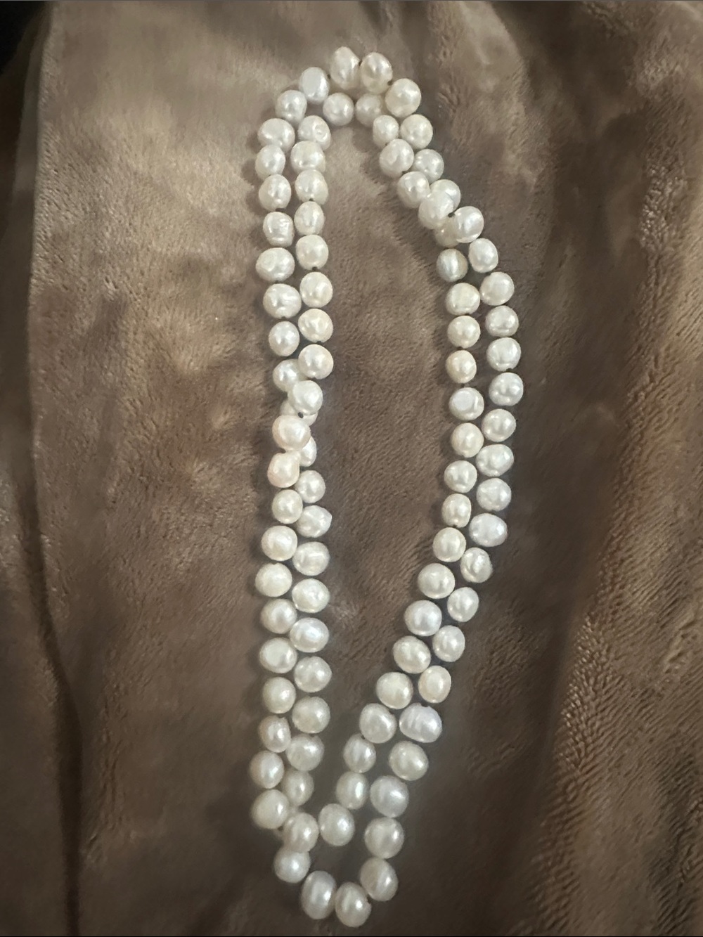 Elegant Double-Strand White Pearl Necklace for Women